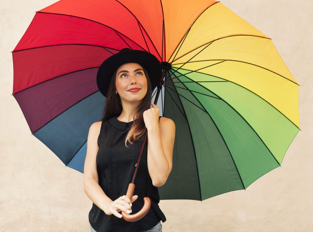カラフルな傘